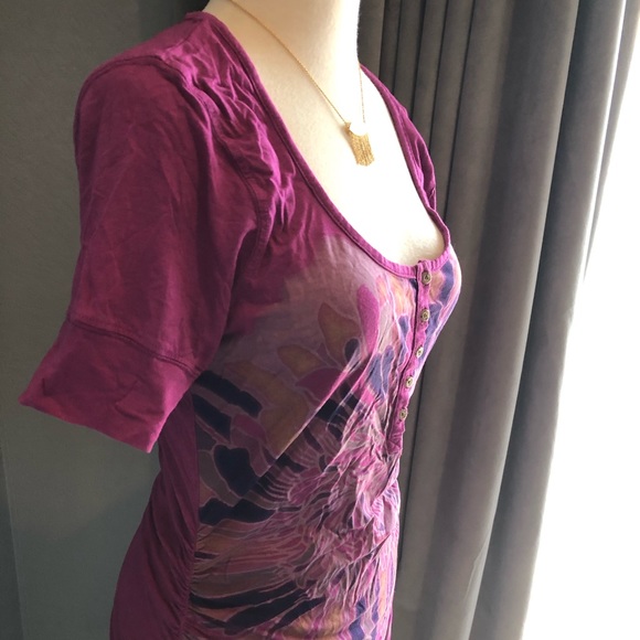 Language LA Tee size S / M fit artsy top - Picture 3 of 5